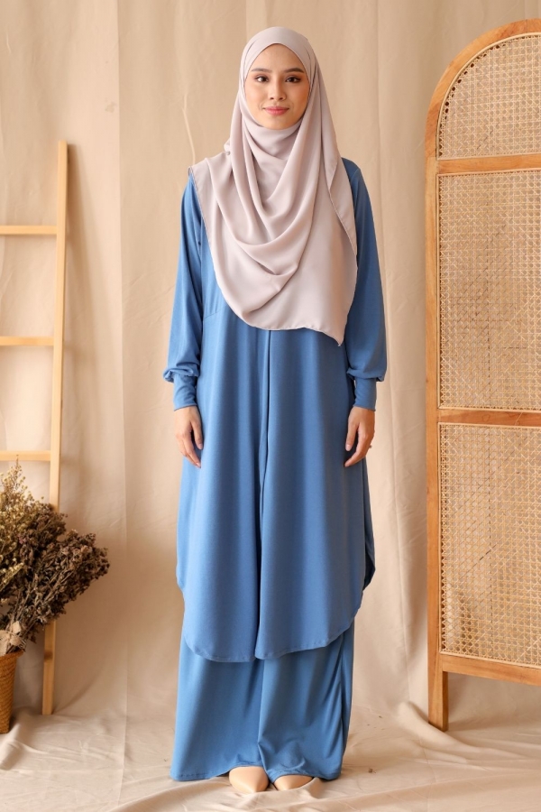 Fateeha Blouse - Steel